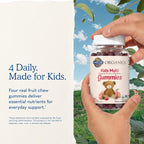 Garden of Life Organics Vitaminas para Niños en Gomitas – Multivitamínico Completo con B12, C y D3, Sabor Afrutado, USDA Orgánico, Non-GMO, Vegano, 120 Gomitas