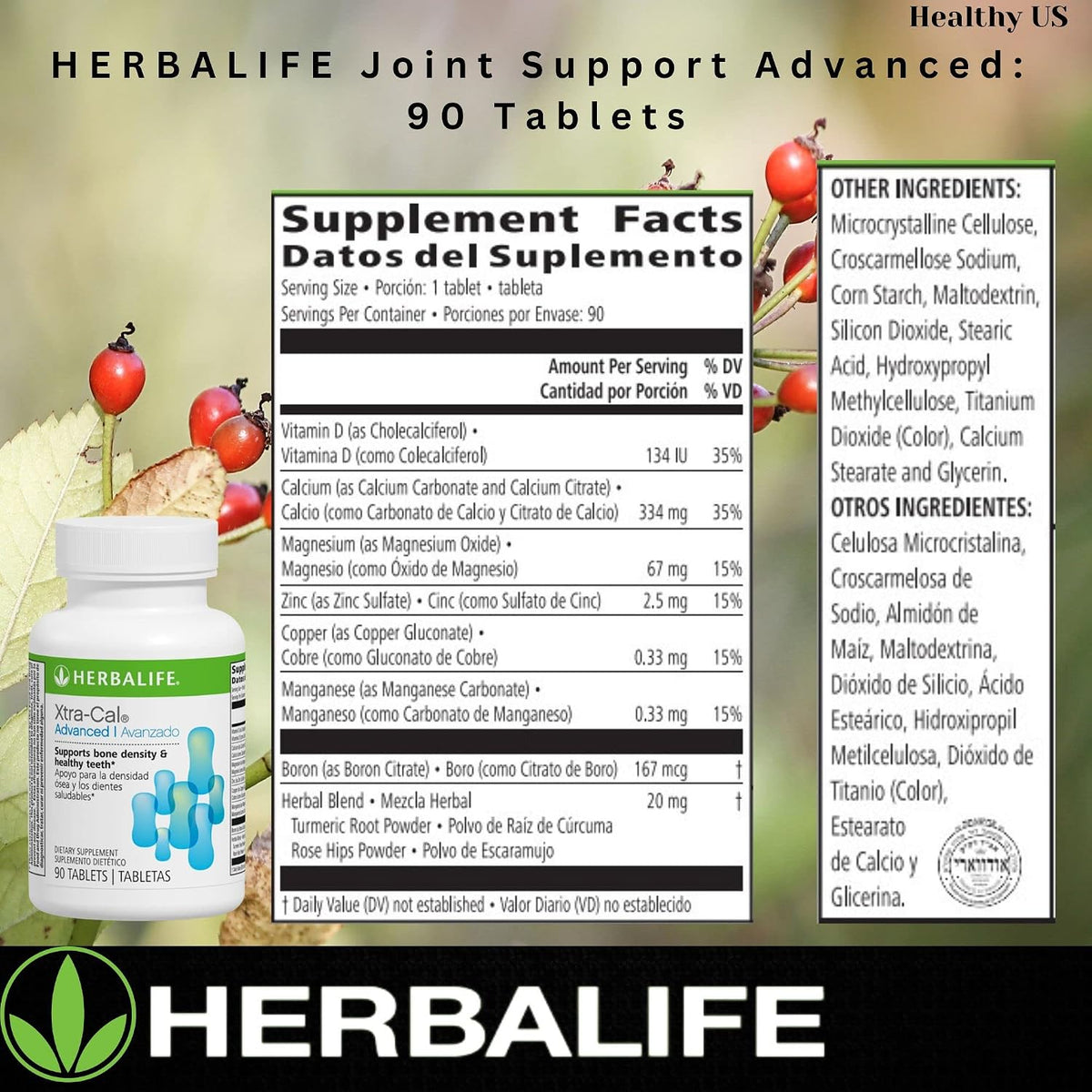 Herbalife Xtra-Cal Advanced: Comprimidos con – Función muscular normal. – Image 3