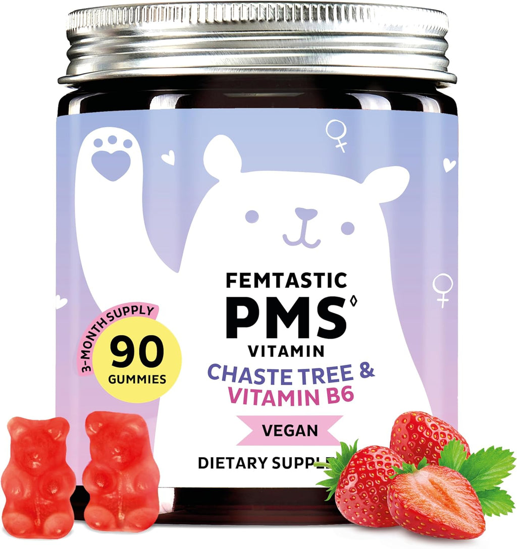 Bears with Benefits - Gominolas para el SPM con Vitamina B6 y Toronjil, 60 unidades