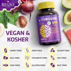 L-Tirosina 500 mg, 120 Cápsulas Veganas - NextGenU