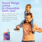 Immune Health Basics Comprimidos Masticables para Niños - Beta Glucano Puro para el Sistema Inmunológico Infantil, Sabor Naranja, 25 mg