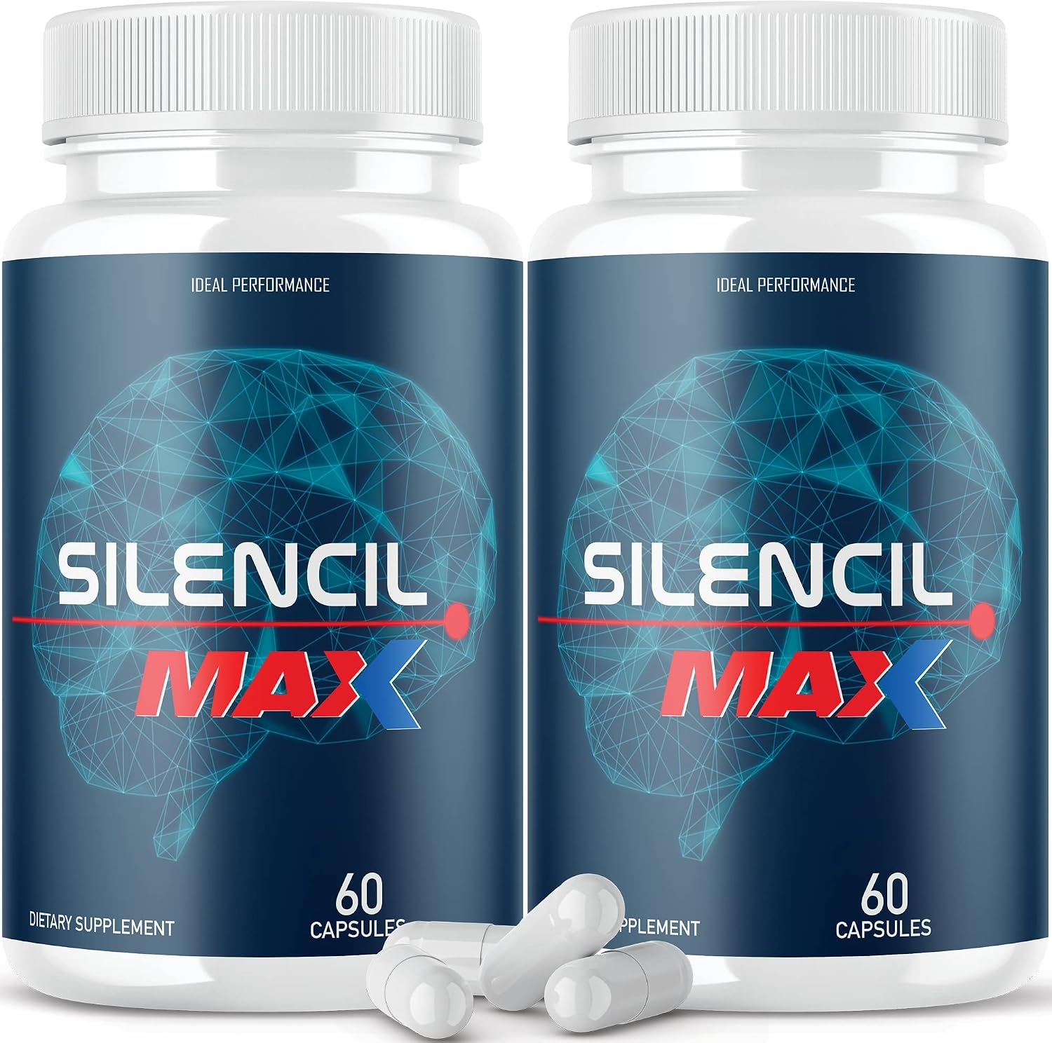 Silencil Tinnitus Max de IDEAL PERFORMANCE - 120 Cápsulas (2 Pack)