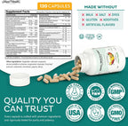 Maxi Health Multivitamínico - 30 Nutrientes con Hierro y Probióticos, 120 Cápsulas
