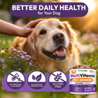 Petsology Multivitamínico Masticable para Perros - 170 Comprimidos - con Glucosamina y Condroitina