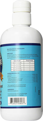 Grizzly Pollock Oil - Aceite de Abadejo para Perros, 473 ml