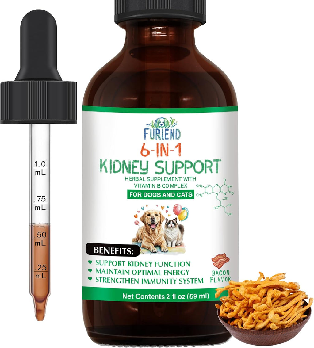 FURIEND Kidney Support – Suplemento Renal Líquido para Perros y Gatos | 59ml