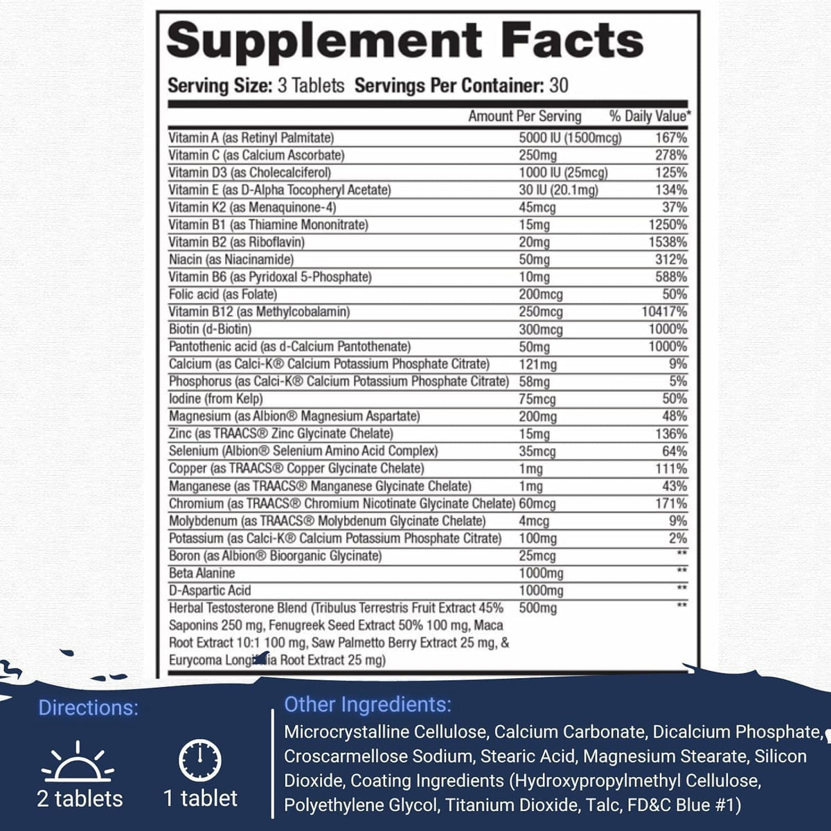 Gaspari Nutrition Anavite XT: Complejo Multivitamínico y Mineral para Hombres, Apoyo al Crecimiento Muscular y Recuperación, – Image 2