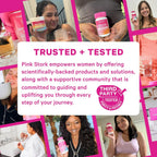Pink Stork No Flow - Suplemento para reducir la producción de leche materna, 60 cápsulas
