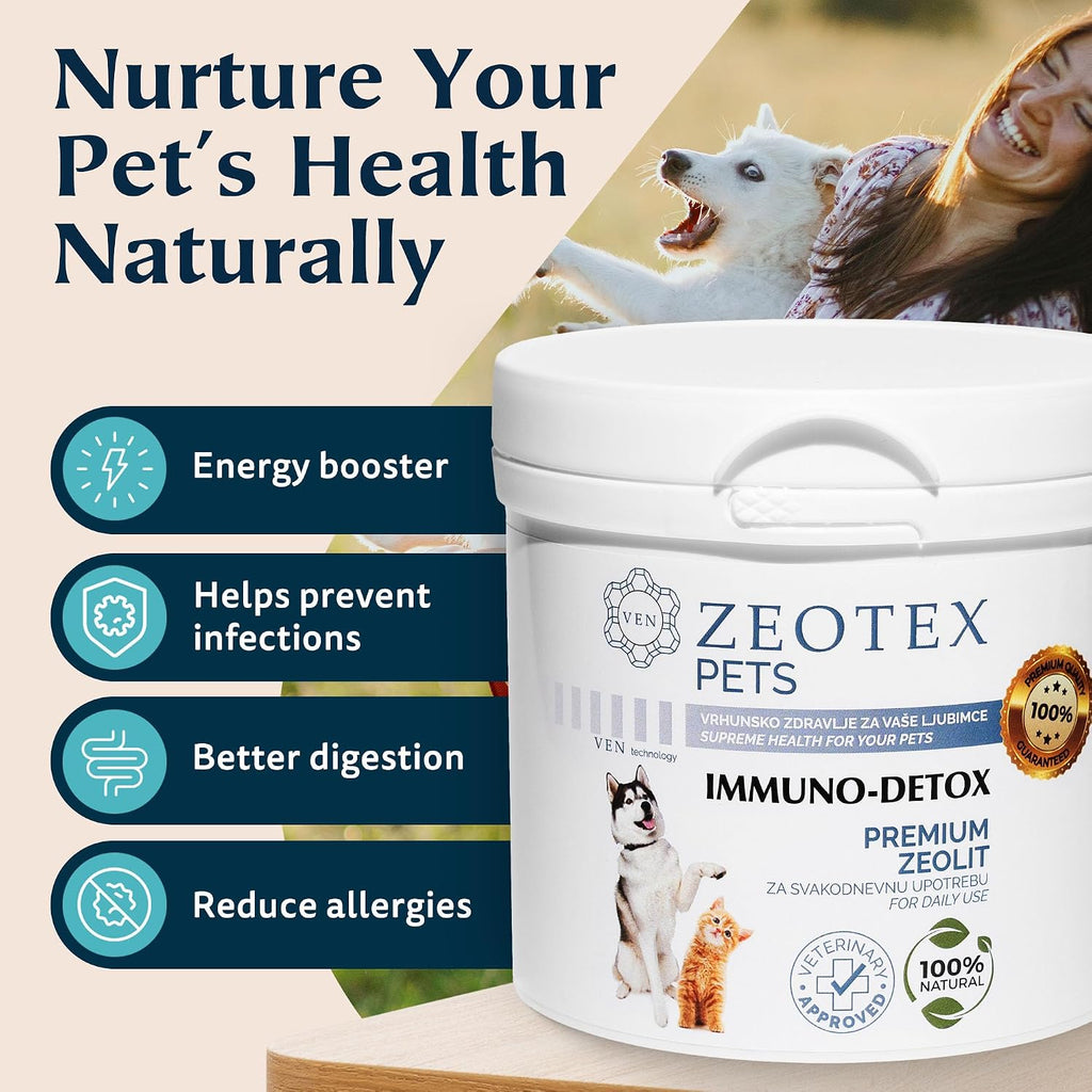 Zeotex Zeolit en Polvo 100% Natural - Complemento para la Inmunidad y Detox - 350g