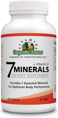 Organic Farms Vitamins 7 Minerales con Vitamina D - 90 Comprimidos
