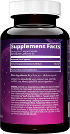 MRM Nutrition DHEA 50mg - Para Mujeres y Hombres - 90 Cápsulas | Micronizado, Vegano, Sin Gluten