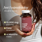 Offernova Biotin Ultra: Biotina 10.000 mcg - 120 Comprimidos