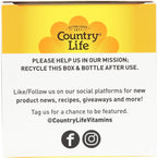 Country Life Bone Solid - Suplemento para la salud ósea con MCHA, calcio, magnesio, zinc, vitaminas K2 y D3 - 180 cápsulas