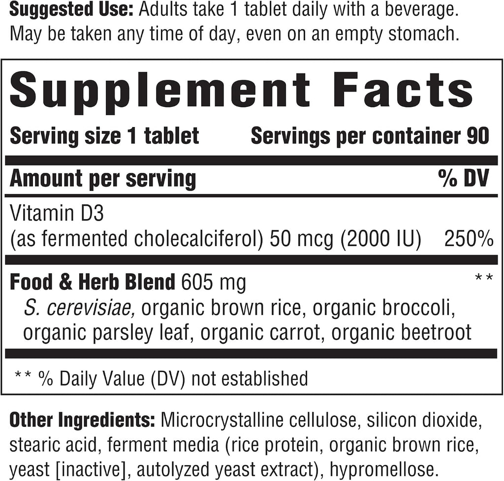 INNATE Response Formulas Vitamina D3 2000UI (50 mcg) - 90 Comprimidos