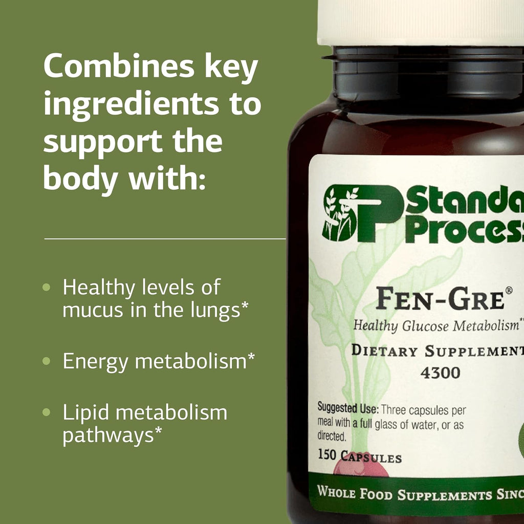 Standard Process Fen-Gre - 150 Cápsulas - Apoyo Respiratorio y Metabolismo Saludable