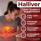 Hallusa Natural Suplemento para la Salud Hepática con Cardo Mariano, Complejo B y Alcachofa - 60 Comprimidos