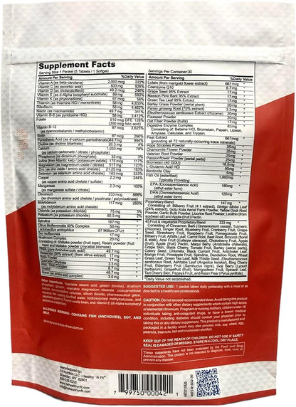 Healthy 'N Fit NUTRI Pack - 30 Sobres – Dosis exacta: Cada sobre contiene la cantidad precisa de cada nutriente. – Image 2