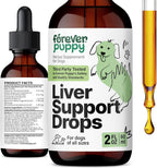 Forever Puppy Gotas de Apoyo Hepático para Perros con Cardo Mariano - Suplemento Líquido con Silimarina - 59 ml
