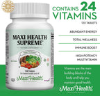 Maxi Health Supreme Multivitamínico para Hombres y Mujeres – 120 Comprimidos