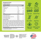Zahler Core Greens, Cápsulas de Superalimentos Verdes, con Espirulina, Chlorella y Spectra Blend, 240 Cápsulas