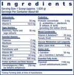 Life Extension Dog Mix - Multivitamínico y Suplemento para Perros con Probióticos, L-Carnitina y Vitaminas, Sin OGM, 60 Dosis