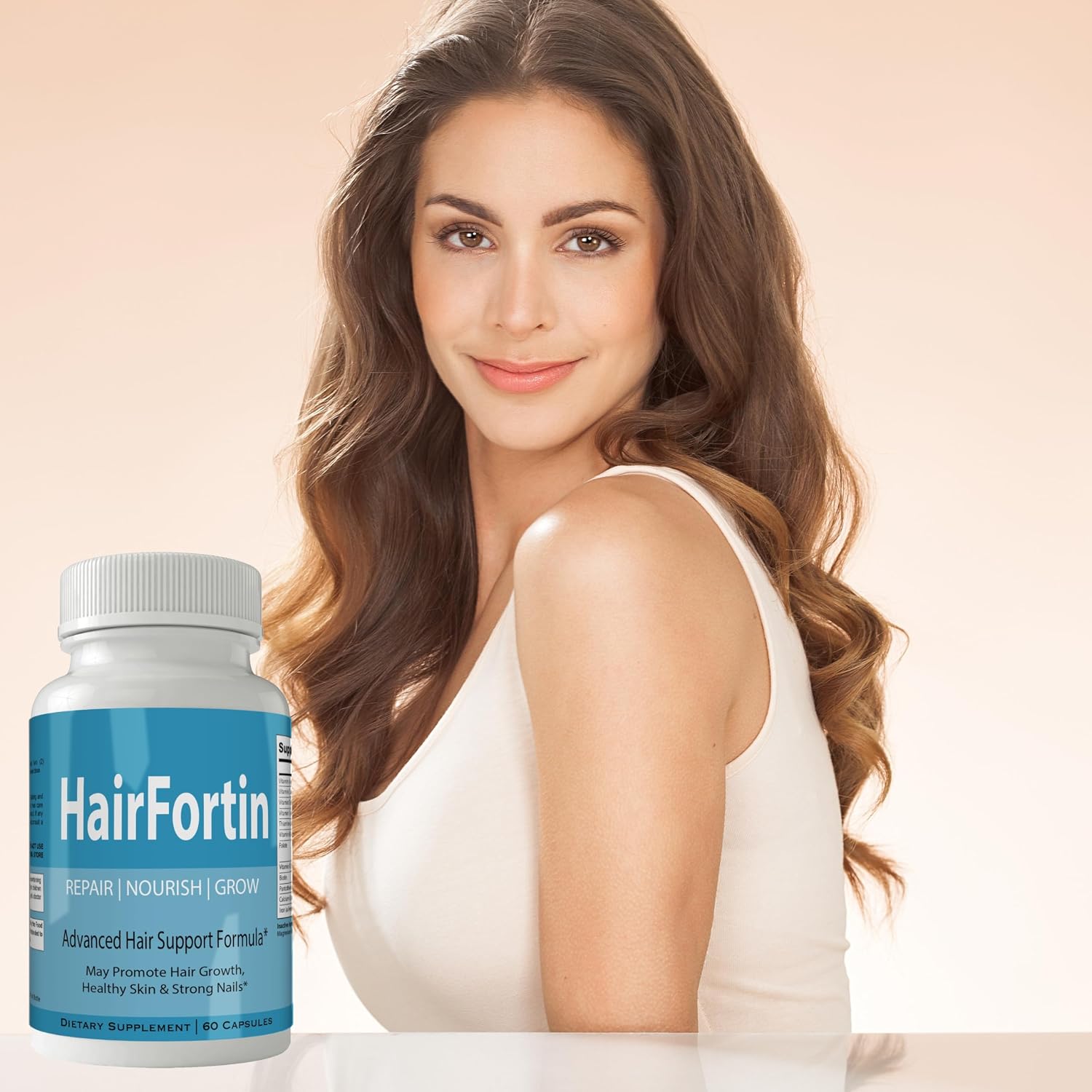 Hairfortin Biotina - Suplemento de Biotina (60 Cápsulas)