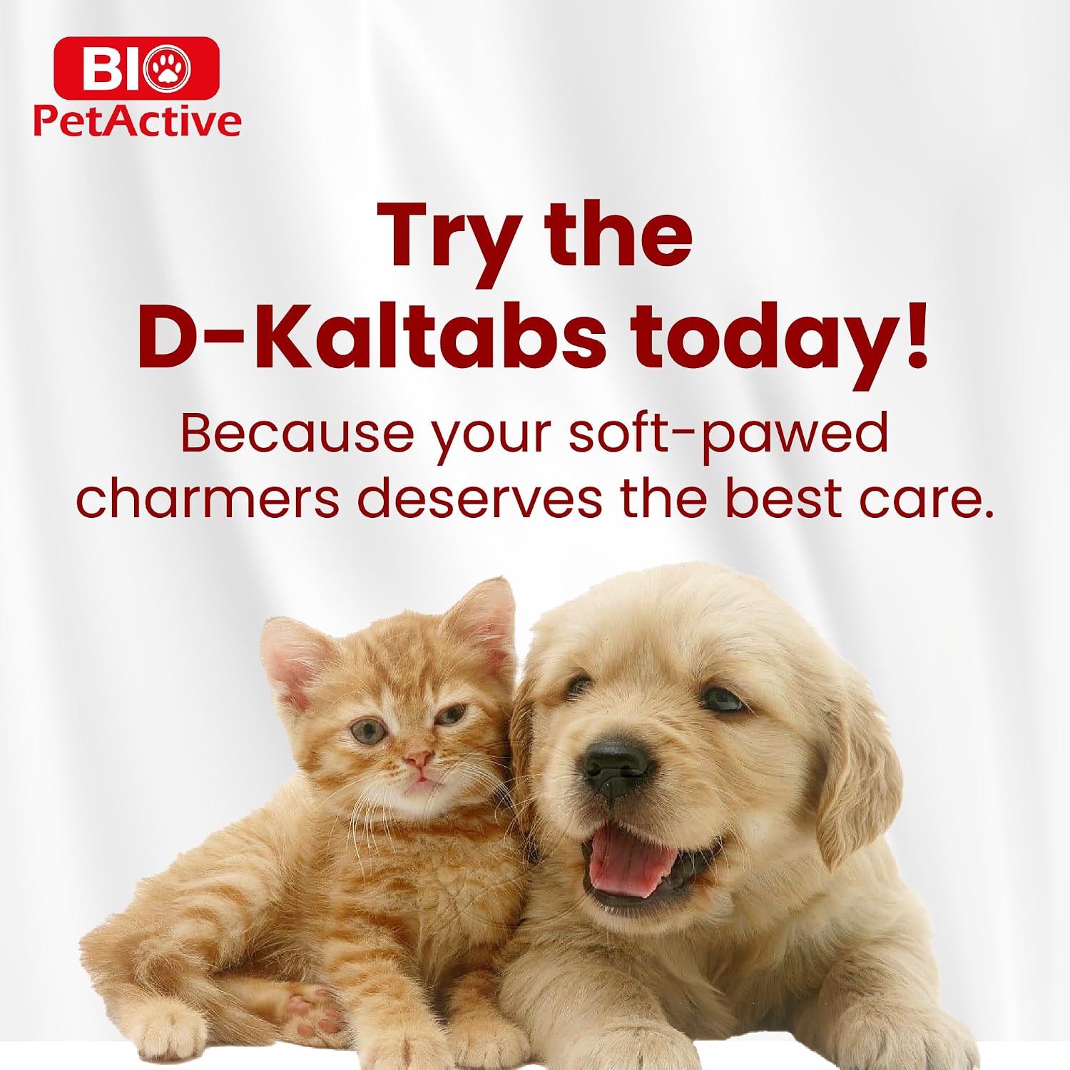 Bio PetActive D-Kaltabs Calcio y Fósforo para Perros y Gatos con Vitamina D3 - 84 Comprimidos Masticables