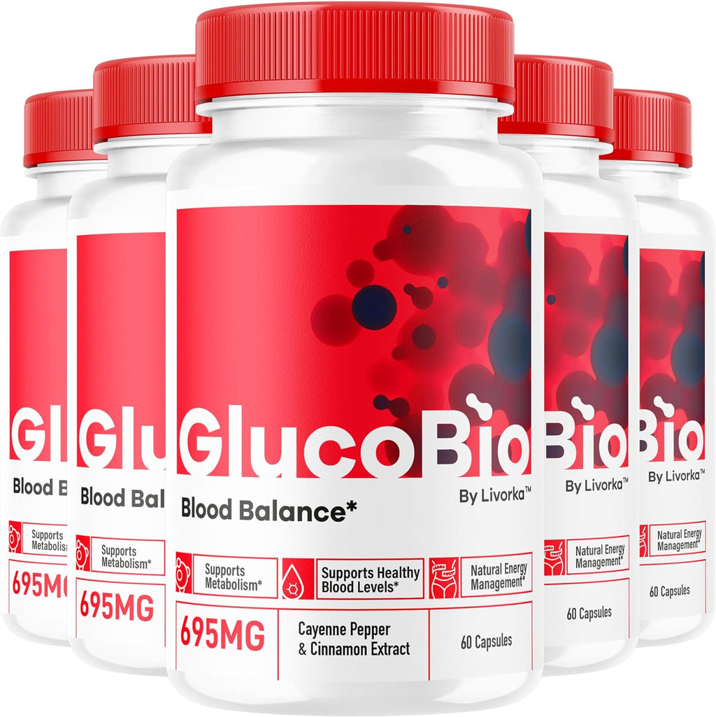 GlucoBio Cápsulas (Pack de 5) - 300 Cápsulas, Complemento Alimenticio
