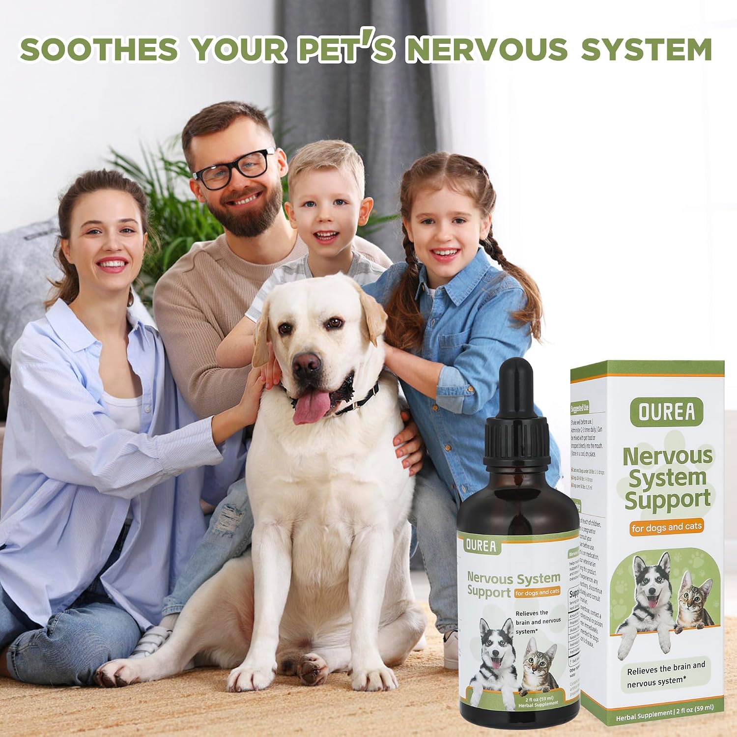 Suplemento para Epilepsia y Sistema Nervioso para Perros y Gatos - Ourea