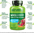 NATURELO Multivitamínico para Hombres - Complejo de Alimentos Integrales con Vitaminas y Minerales - 240 Cápsulas Vegetarianas