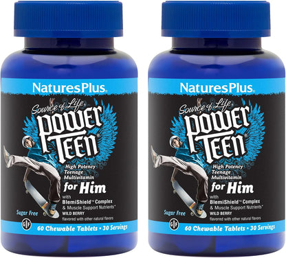 NaturesPlus Power Teen para Él - – Apoyo inmunitario: La vitamina D3 contribuye al funcionamiento normal del – Image 1
