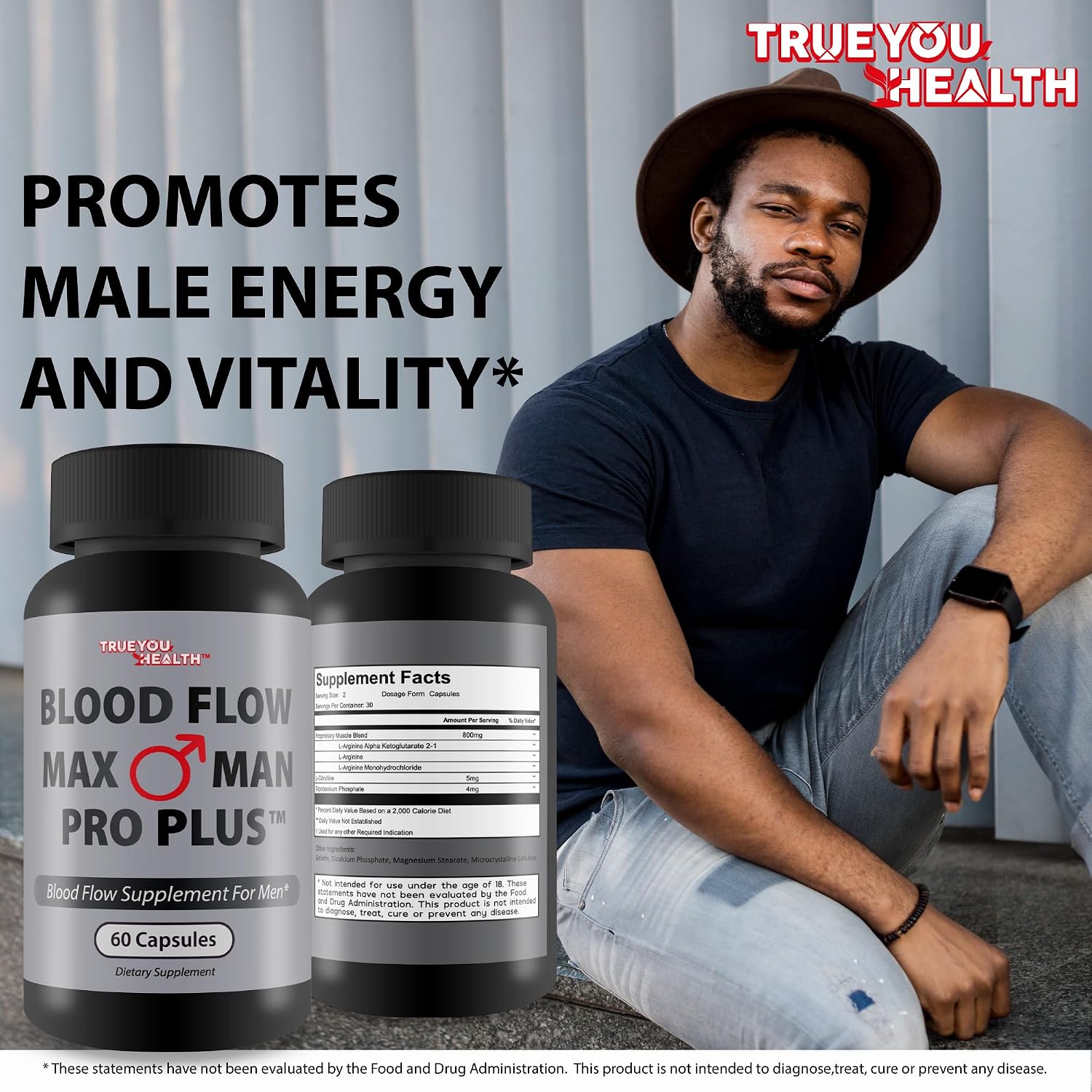 Blood Flow Max Man Pro Plus - Suplemento de Circulación para Hombres