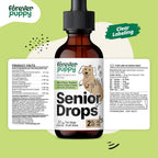 Forever Puppy Senior Dogs Drops - Complejo de apoyo inmunológico y cerebral para perros mayores de todas las razas y tamaños - Vitaminas y suplementos para mascotas mayores - Suplementos alimenticios - 59 ml