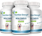 Hierro para Perros con Anemia - Suplemento Nutrición Strength, 120 Comprimidos Masticables