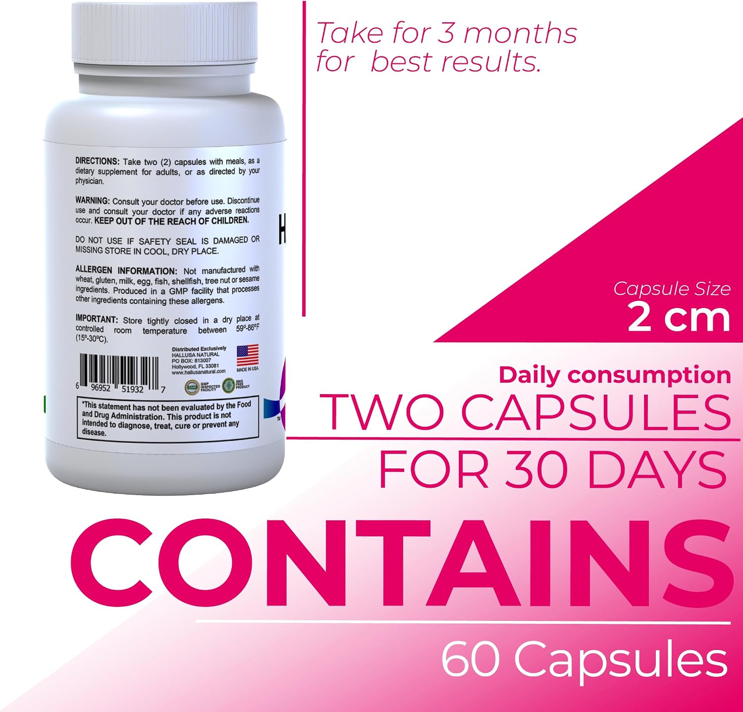 HallMultiWomen – Multivitamínico para Mujeres 60 Cápsulas