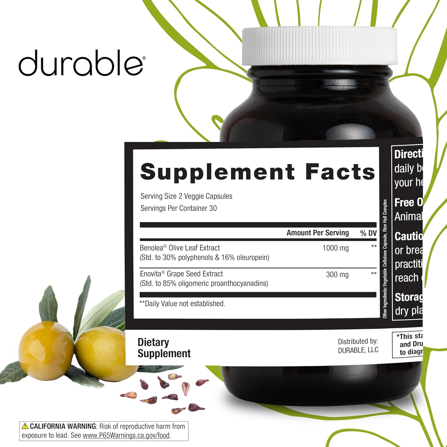 Durable Blood Pressure - Benolea Olivo y Enovita Uva