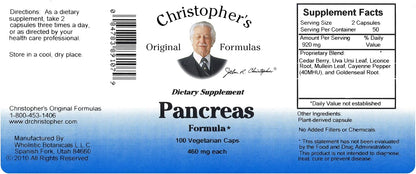 Dr. Christopher's Formulas Pancreas Formula - 100 Cápsulas Vegetales – Image 3