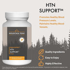 Mountain Peak Nutritionals HTN Support - Suplemento para la salud del corazón y circulación (90 cápsulas)