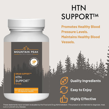 Mountain Peak Nutritionals HTN Support - – Espino Blanco (Crataegus monogyna): Tradicionalmente utilizado para – Image 2