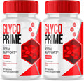 Cápsulas de Glyco Prime (2 Paquete) - Suplemento de Apoyo al Glucógeno con Ingredientes Naturales y Vitaminas de Máxima Potencia para Hombres y Mujeres