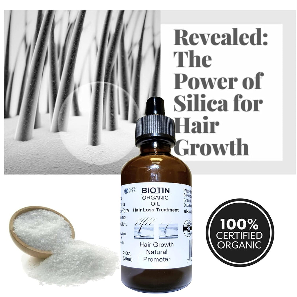 Aceite Orgánico de Biotina con Sílice para el Cabello - ALKA VITA