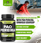 180 Cápsulas - Extracto de Pao Pereira 10:1 (600mg) con Graviola (400mg) - Fórmula Combinada