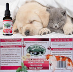 Pet Hemp Oil - Aceite de Cáñamo y Hierba Gatera para Perros y Gatos | 120mg Orgánico | Green Planet Hemp
