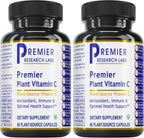 Premier Research Labs Essential C Complex - Whole Food Natural Vitamin C with Amla, Bioflavonoids, and Rose Hips - 60 Plant-Source Capsules
