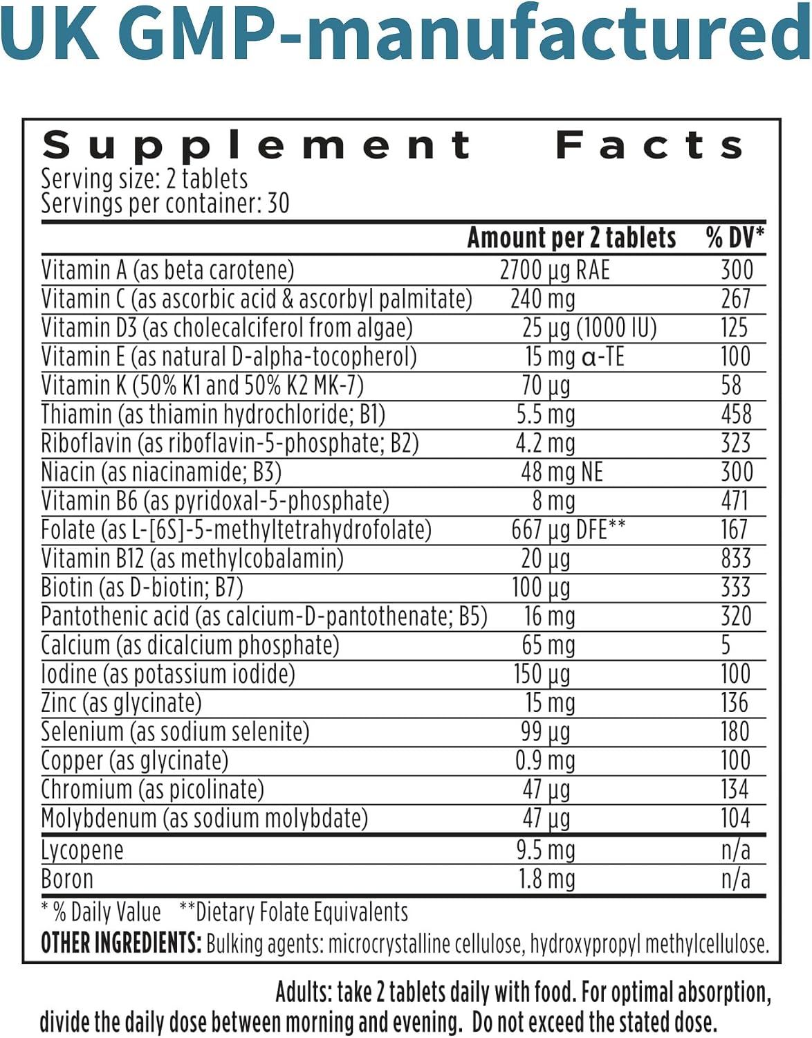 Igennus Multivitamínico Metilado para Hombre con 22 Activos, 60 Comprimidos