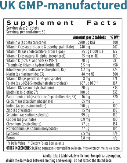 Igennus Multivitamínico Metilado para Hombre – Liberación sostenida: La fórmula de liberación lenta mantiene – Image 6