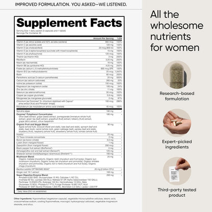 Multivitamínico para Mujeres, Complejo Todo – Vitamina A: Importante para el mantenimiento de la visión normal, la – Image 5