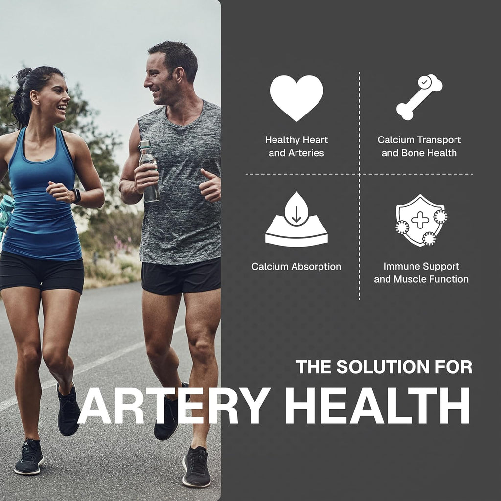 Weider Artery Health - Salud Arterial y Corazón - con Vitamina K2, D3 y Jengibre - 30 Cápsulas Veganas