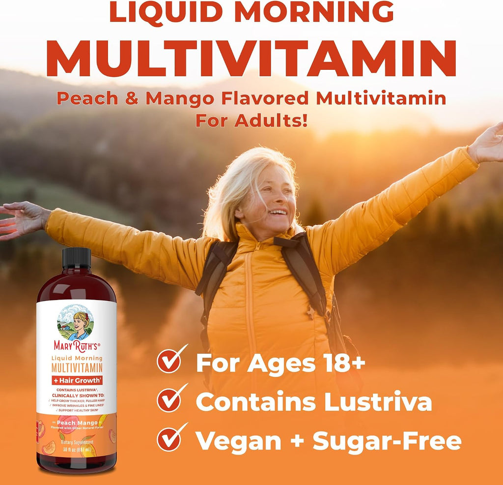 MaryRuth's Multivitamínico Multimineral para Mujeres con Lustriva® y Cromo Picolinato 1000mcg – 3 Botellas de 887 ml