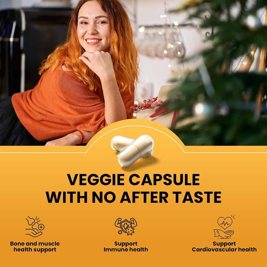 OPTIVIDA Vitamina D3 Vegana 4000 UI con Magnesio, Probióticos y Enzimas Digestivas - 60 Cápsulas